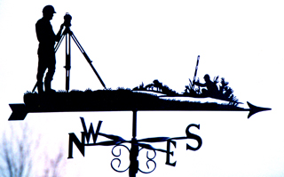 Surveyor weather vane